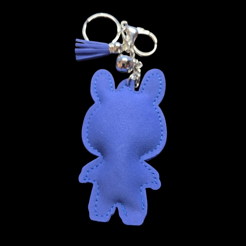 Blue Labubu Rhinestone Handbag Charm - Keychain - Picture 3 of 3